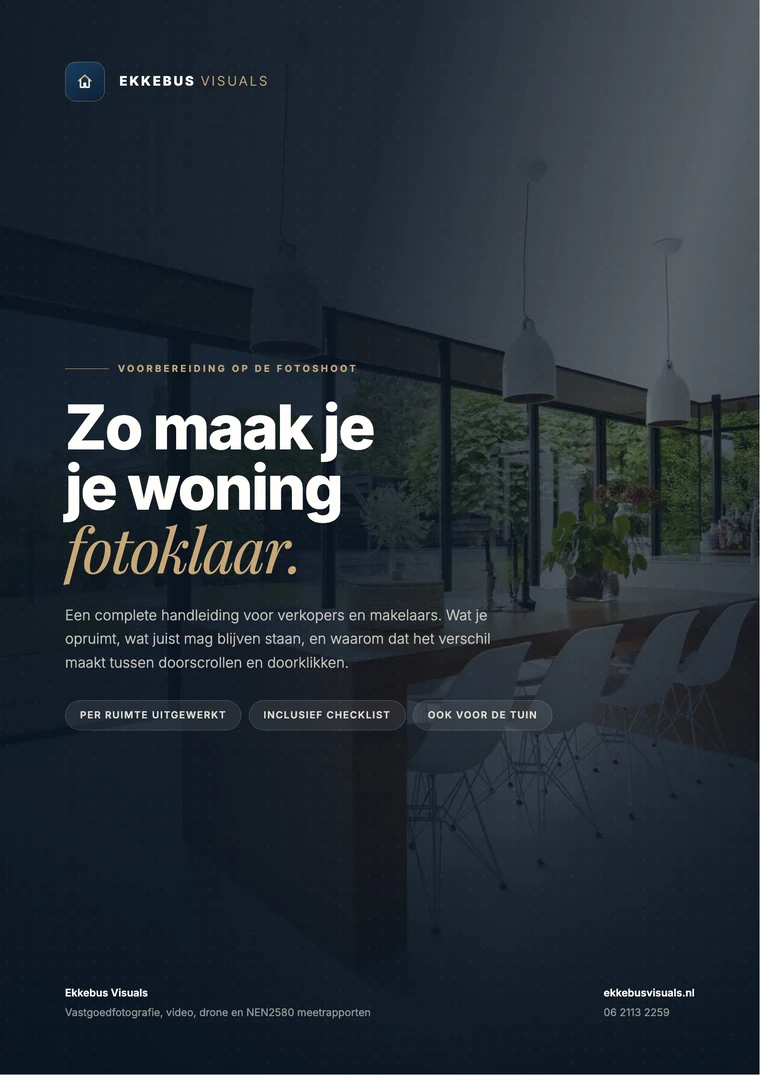 Omslag van de gids: zo maak je je woning fotoklaar